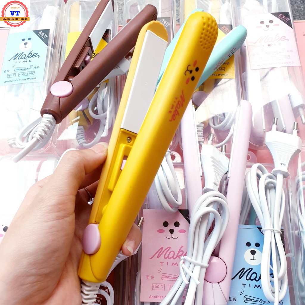 Máy Duỗi Tóc, Ép Tóc, Kẹp Thẳng, Uốn Tóc, Uốn Cúp Xoăn Lọn Đa Năng Mini Cầm Tay Tiện Dụng Nhỏ Gọn Dễ Thương