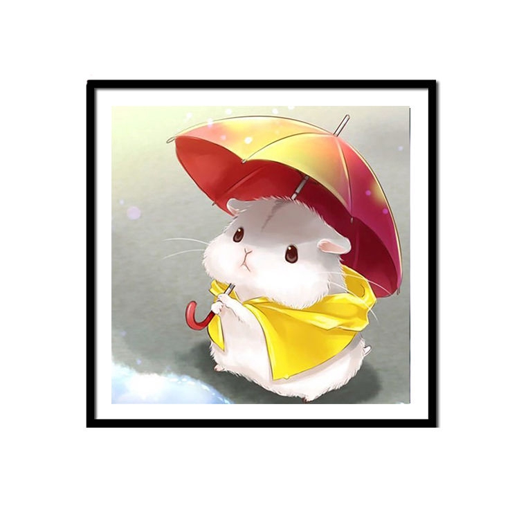 Bộ Tranh Đính Đá 5d Tự Làm Hình Chuột Hamster Đáng Yêu 2020