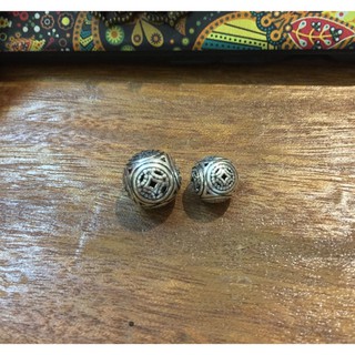 Charm cầu bạc kim tiền 12MM