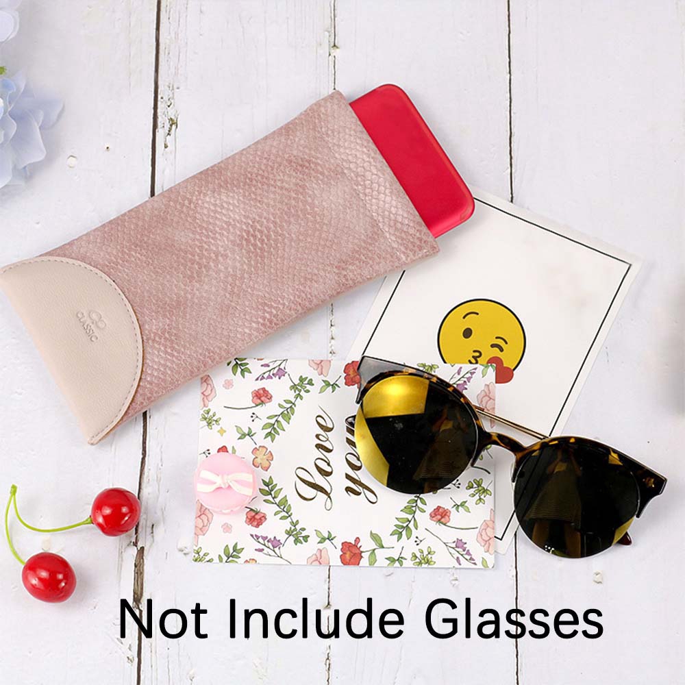 Ví đựng mắt kính bằng da rắn chống trầy