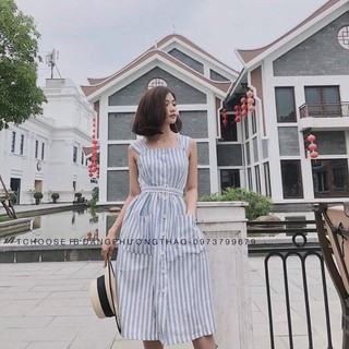 Váy đầm kẻ sọc