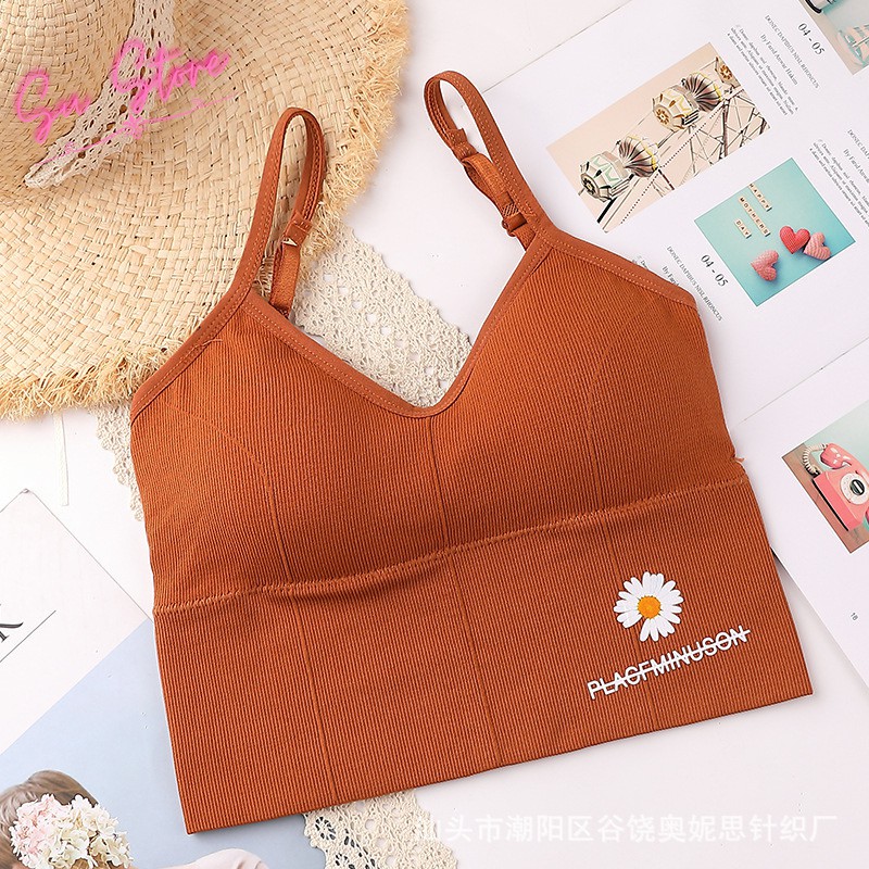 Áo Tập Gym Nữ Khoét Lưng Cotton Nâng Ngực, Áo Bra Thể Thao Tập Yoga 2 Dây - F006