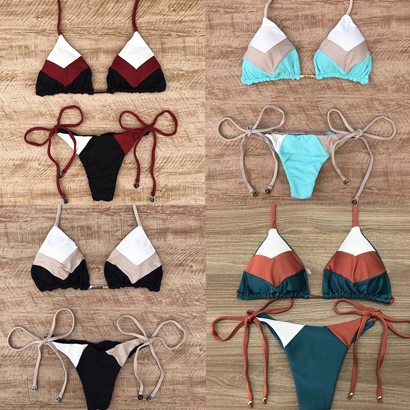 Bộ Đồ Bơi Bikini Hai Mảnh Có Thể Điều Chỉnh Dây Thời Trang Quyến Rũ Cho Nữ | BigBuy360 - bigbuy360.vn