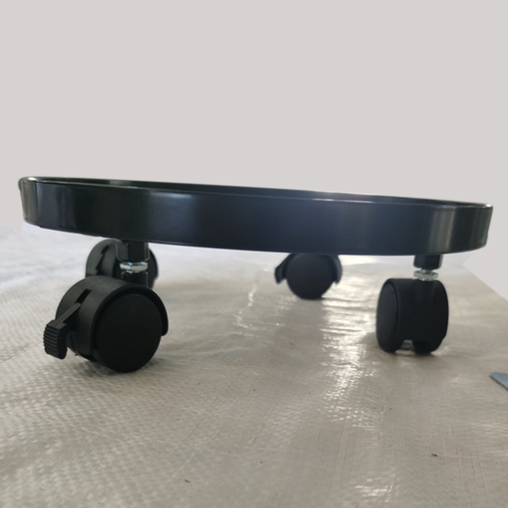 Giá Đỡ Chậu Cây Hình Tròn Có Bánh Xe Đẩy Tiện Lợi Dành Cho Vườn Nhà