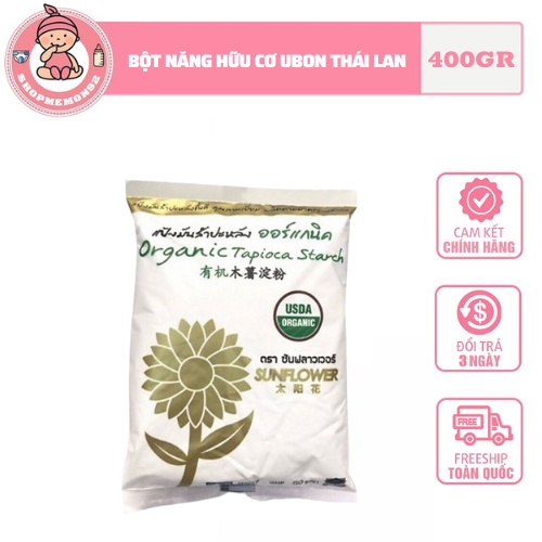 Bột năng hữu cơ Ubon Thái Lan - 400gr date 4/2025