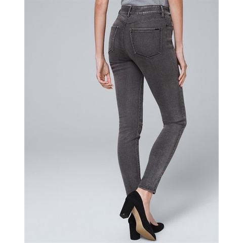 Quần Jeans Super Skinny Xám Lưng Cao Gắn Nhầm Nhãn Size - 3413 sô đo chưa tính độ coa giản +4cm
