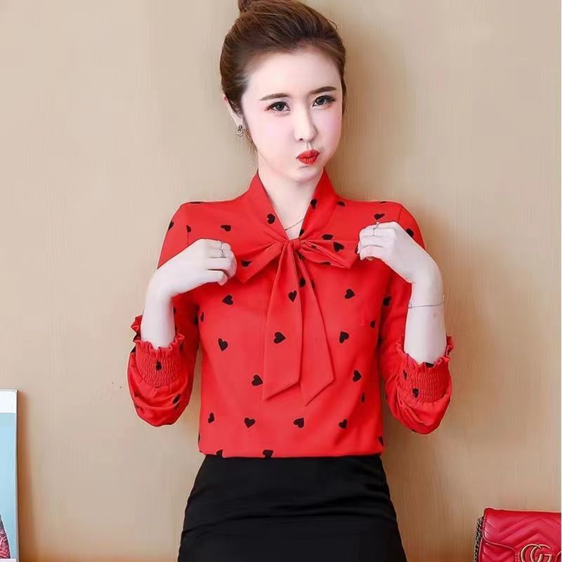 Áo Sơ Mi Chiffon Tay Dài Phong Cách Thời Trang Phương Tây 2022