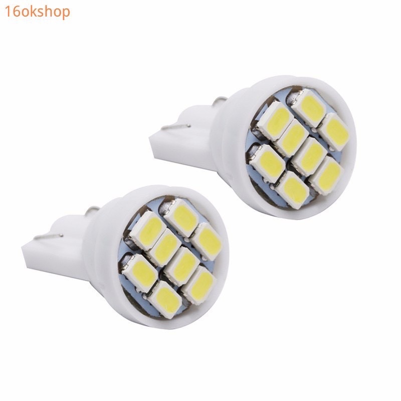 Bóng Đèn Led 12v T10 8smd 1206 Cho Biển Số Xe Hơi