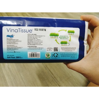 Khăn giấy lụa Vina tissue 280 tờ chuẩn hãng