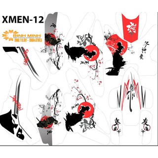 Tem trùm xe điện Xmen mã 12