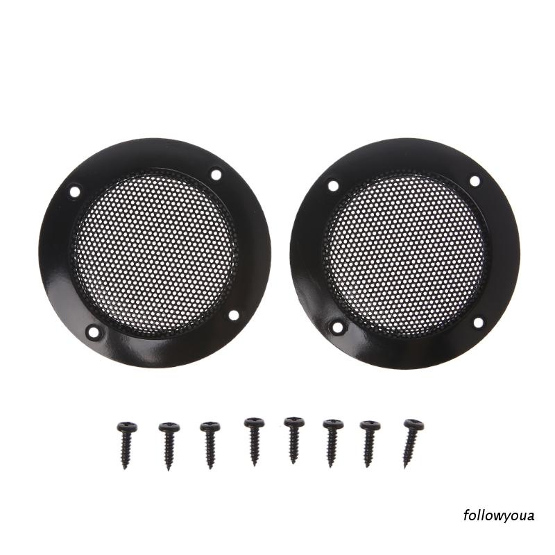 Set 2 Lưới Bọc Loa Xe Hơi Màu Đen Kích Thước 2 Inch