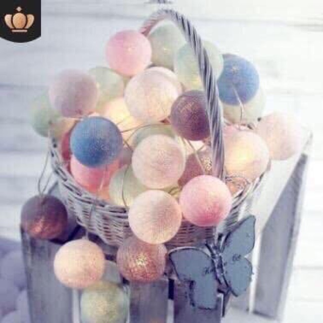 Đèn nháy 7 mầu rơm (20 bóng)- đèn nháy