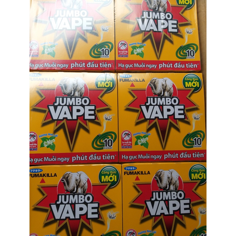 Nhang muỗi JUMBO VAPE 10 khoanh120gr - Thương hiệu Nhật Bản