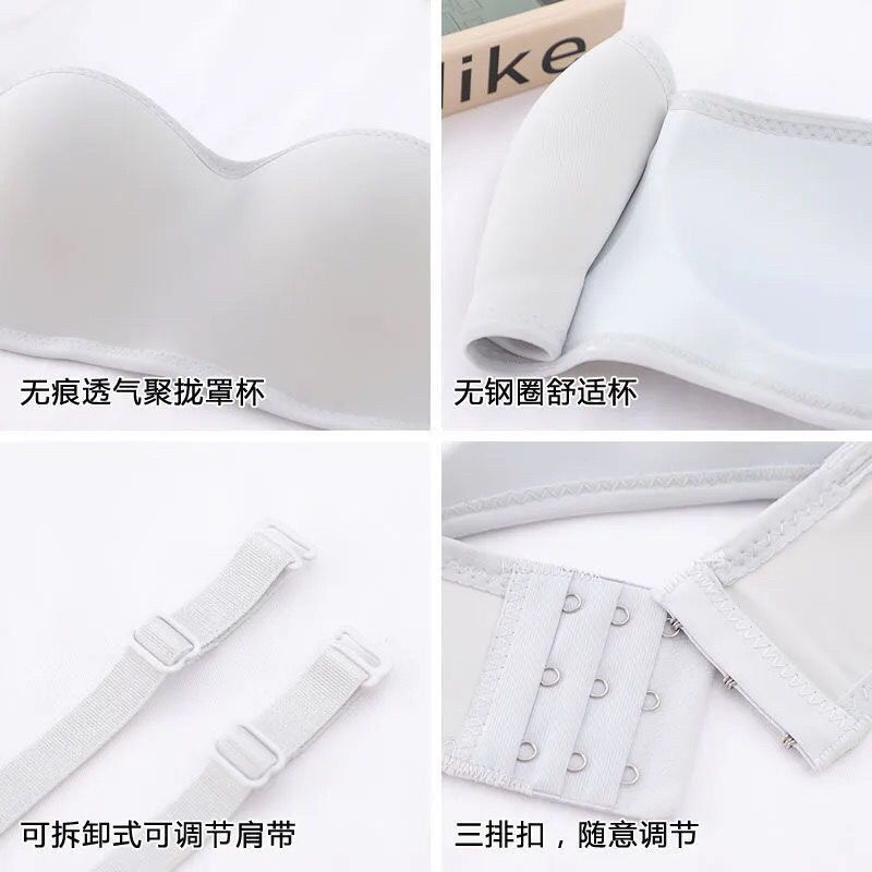 Áo Ngực Không Dây Không Gọng Thép Tàng Hình Không Lộ Viền May Thời Trang Mùa Hè Cho Nữ