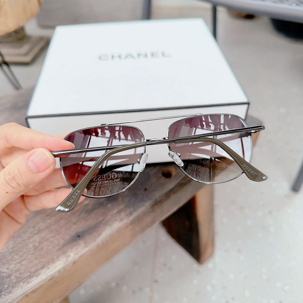 Kính Mát Guess gọng silver GF0226/S mắt xám khói  gọng silver, mắt xám khói