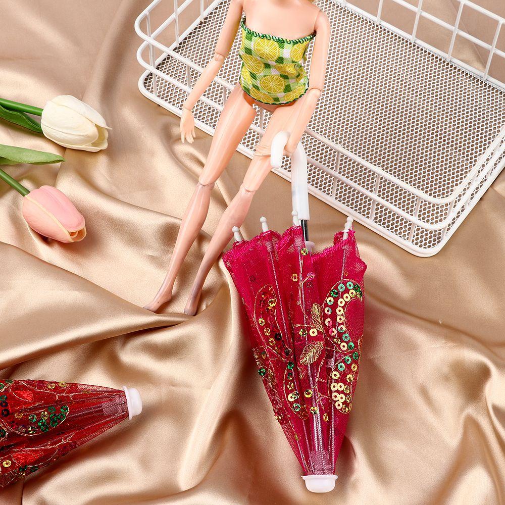 LAYOR1 Dù Che Mưa Mini Thêu Ren Hoa Dễ Thương Cho Bé
