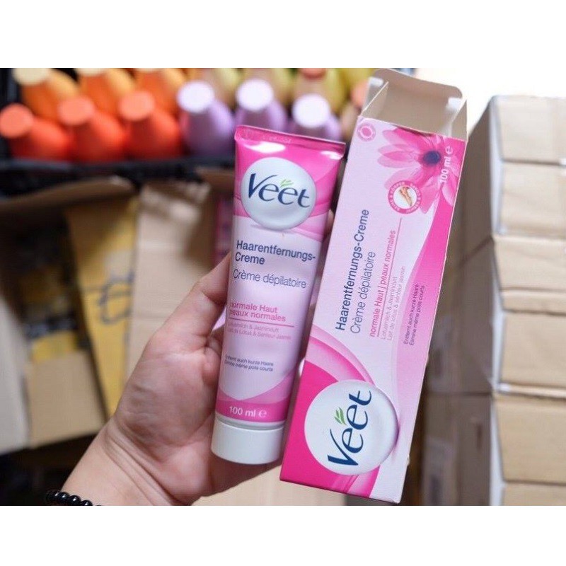 [ Hàng Chuẩn ] Kem Tẩy Lông Veet Silk &amp; Fresh, Tuýp 100ml, Giúp Loại Bỏ Những Sợi Lông Mà Bạn Không Mong Muốn