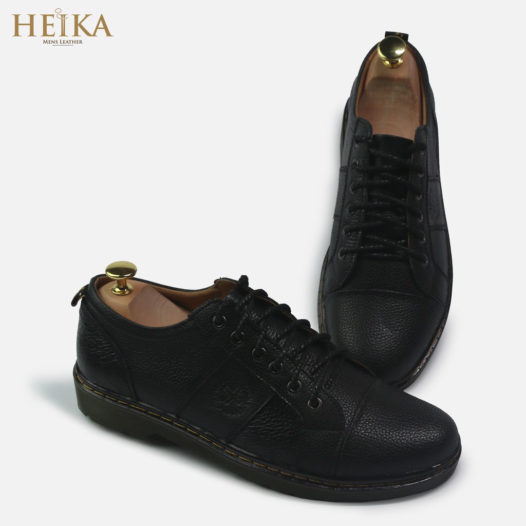 [Tặng kèm lót giày] Giày đốc nam cổ ngắn da bò thật cao cấp HEIKA | BigBuy360 - bigbuy360.vn