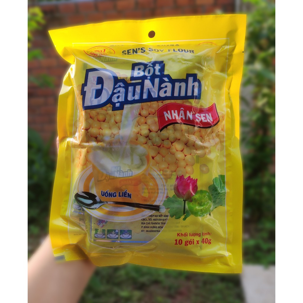 Bột Đậu Xanh - Đậu Nành (10 gói x 40gr)