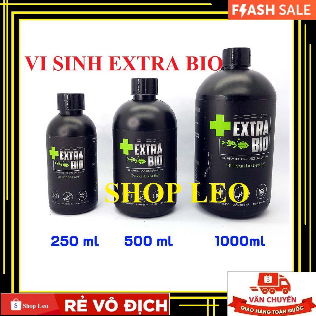 Vi Sinh EXTRABIO 125ml/250ml/500ml - vi sinh hồ cá - xử lý nước bể cá - Hồ cá thủy sinh