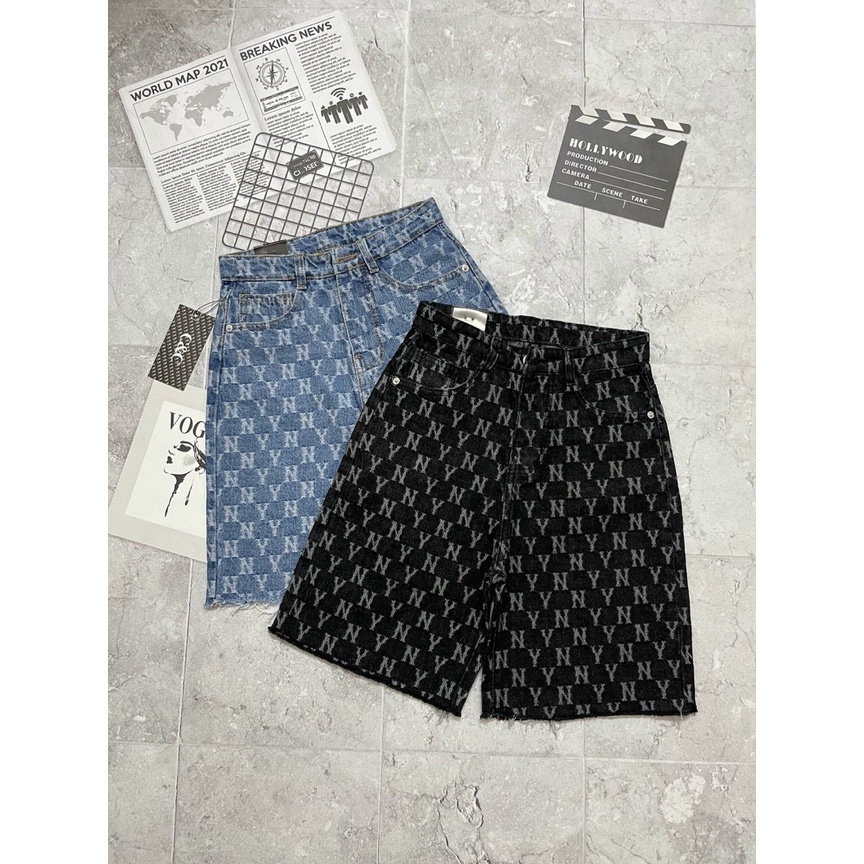 Quần jean ngố nữ ống rộng, vải jean denim hoại tiết đẹp, dễ phối đồ William - AT138