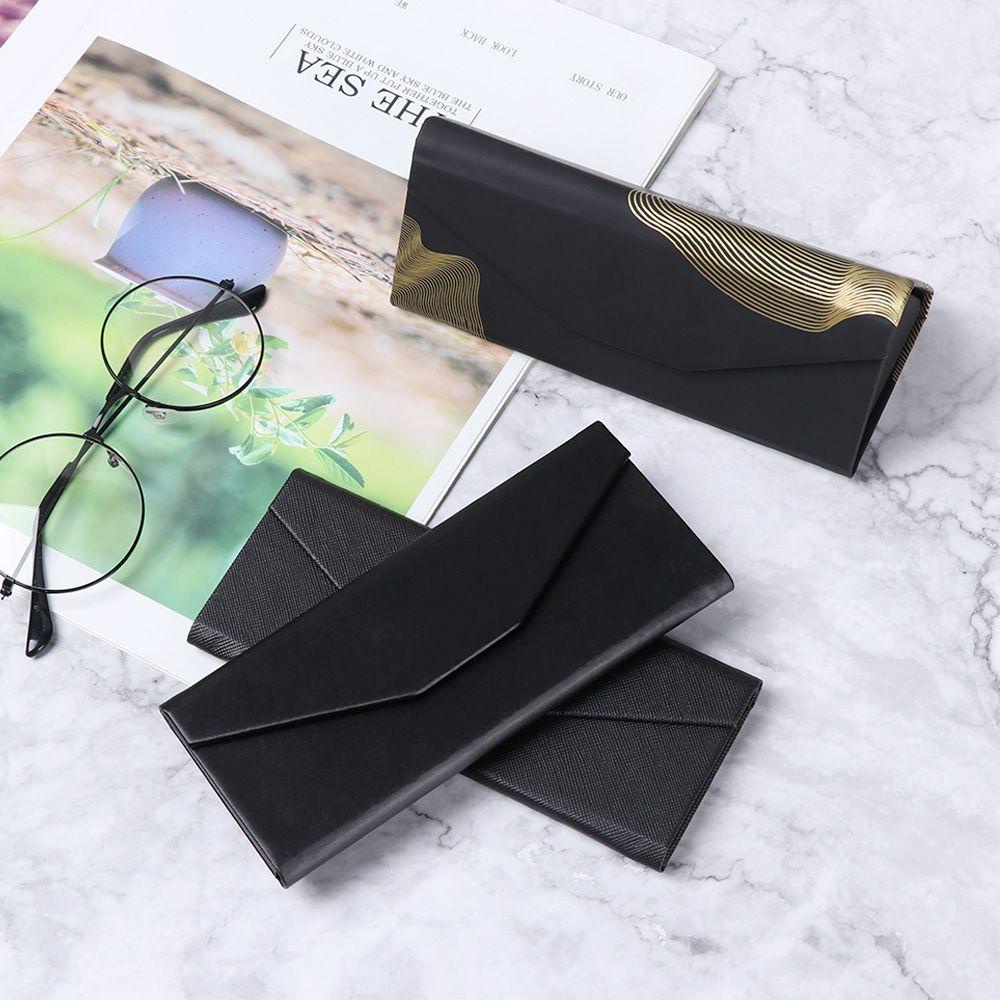 Hộp Đựng Mắt Kính Hình Tam Giác Màu Đen Thời Trang Doanh Nhân Gấp Gọn Được Orentlii