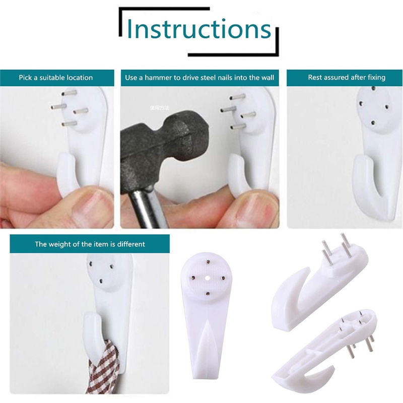 Bộ 50 Móc Treo Tranh Gắn Tường Không Để Lại Dấu Vết DIY