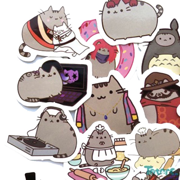 Stickers/ Hình dán pusheen cute MÈO dễ thương