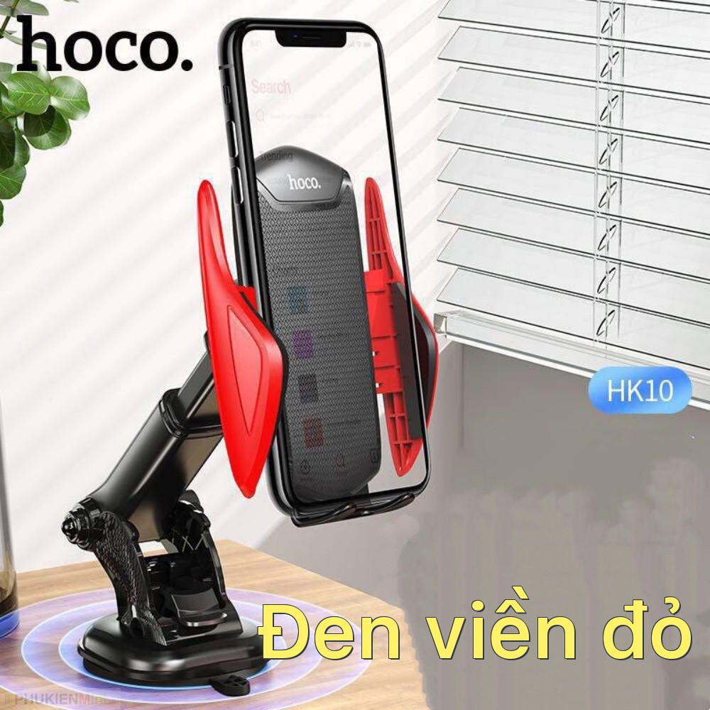 Giá đỡ kẹp điện thoại HOCO có khớp tay tăng giảm chiều dài dán, hít dán taplo, kính xe hơi ô tô | BigBuy360 - bigbuy360.vn