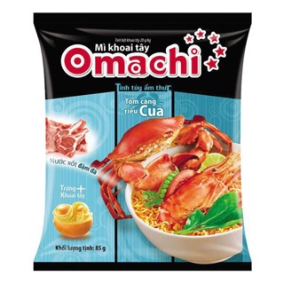 Thùng 30 gói mì khoai Tây Omachi tôm càng riêu cua 85gram