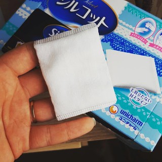(COMBO 2 HỘP) Bông trang điểm [BÔNG TẨY TRANG UNICHARM] Silcot 82 miếng/hộp