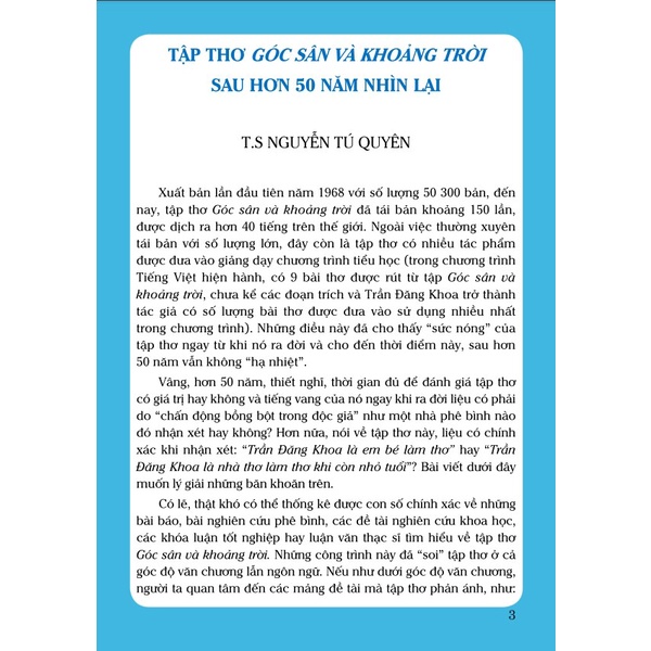 Sách - Góc Sân Và Khoảng Trời - ndbooks
