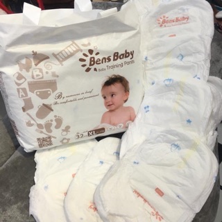 Bỉm tã quần bens baby size M40/L36/XL32/XXL30 miếng ( hàng nội địa trung)
