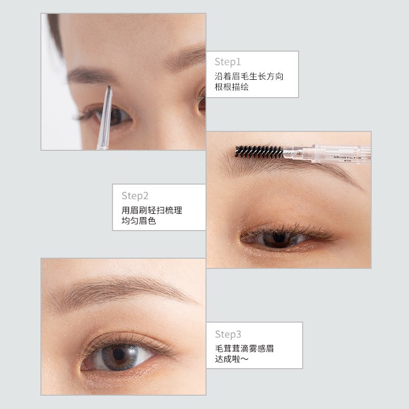 Bút Chì Kẻ Lông Mày Hai Đầu Siêu Mịn Không Thấm Nước Và Mồ Hôi  Nội Địa Trung