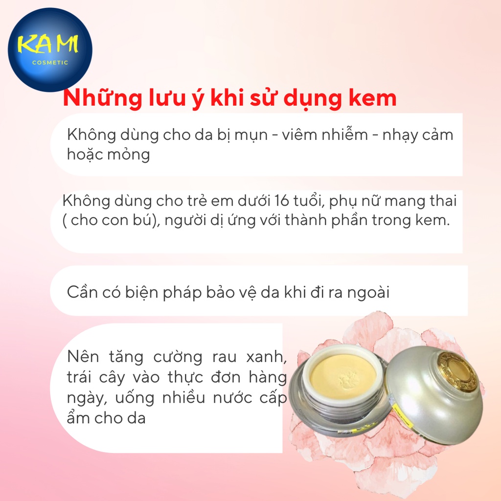 Kem dưỡng trắng da mặt face pháp chữ A 2022 chính hãng 50gr - KAMI - ngăn ngừa mụn, thâm nám tàn nhang, dưỡng ẩm