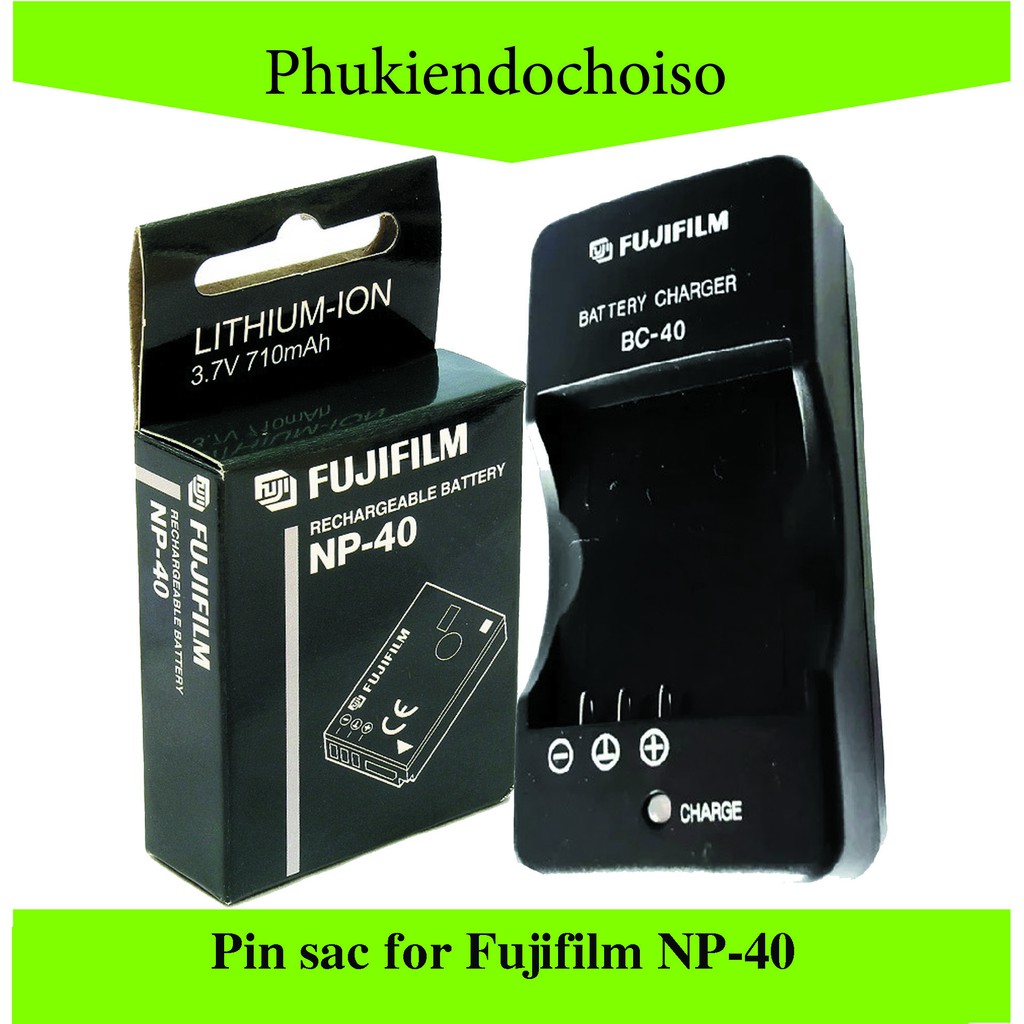 Bộ pin sạc thay thế cho Fujifilm NP-40