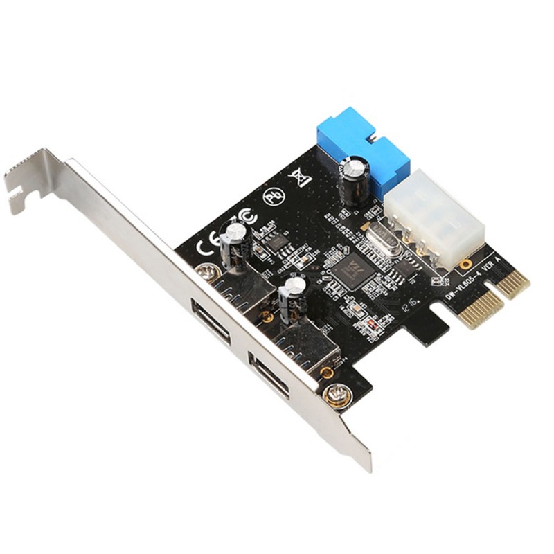 Bộ chuyển đổi PCI Express USB 3.0 gồm Card Adapter 4-Pin