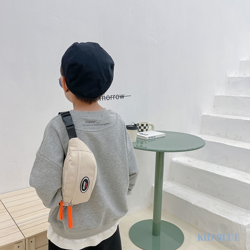 Túi Đeo Chéo Trước Ngực In Chữ Phong Cách Thời Trang Hàn Quốc Mới Cho Bé Trai