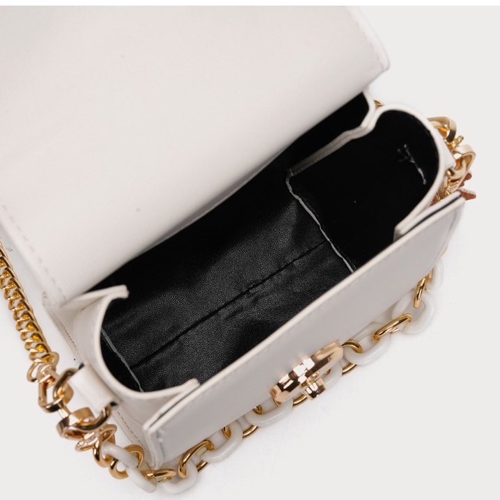 🌸Hàng Order🌸 Túi Xách Nữ CEEKAY Da Trơn Khóa Nắp Gập Quai Sách Kèm Quai Da Phối Xích Sang Chảnh Nữ Tính 🌸Hàng Quảng Châu