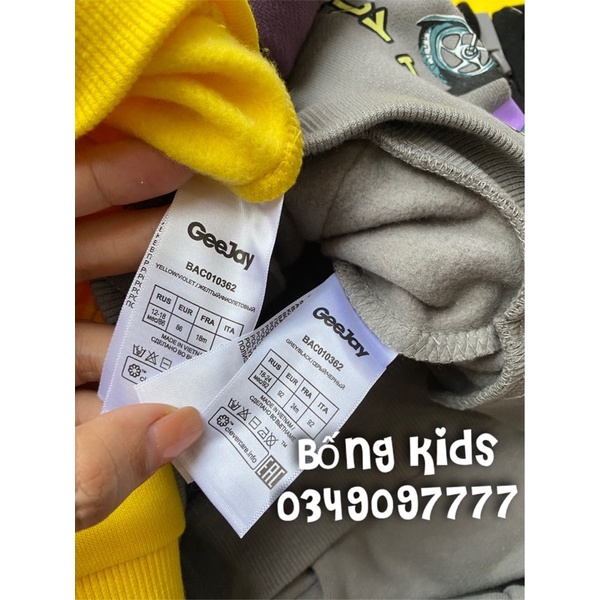Áo Khoác Nỉ Hoodie Bé Trai Phối Màu GJ