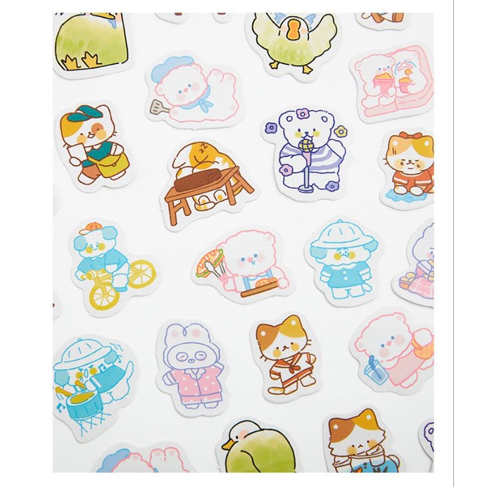 Hộp 45 hình dán sticker trang trí