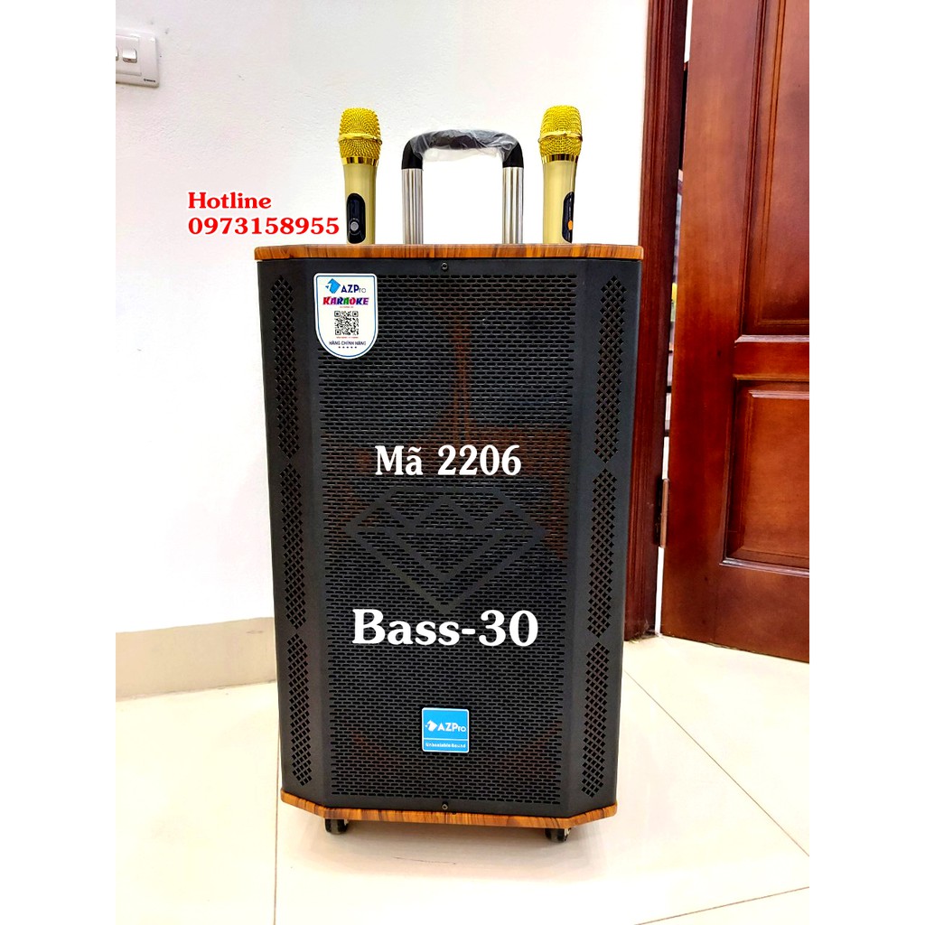 Loa Kéo AZPro Mã 2206 Bass 30 cm có 3 đường tiếng hàng chính hãng