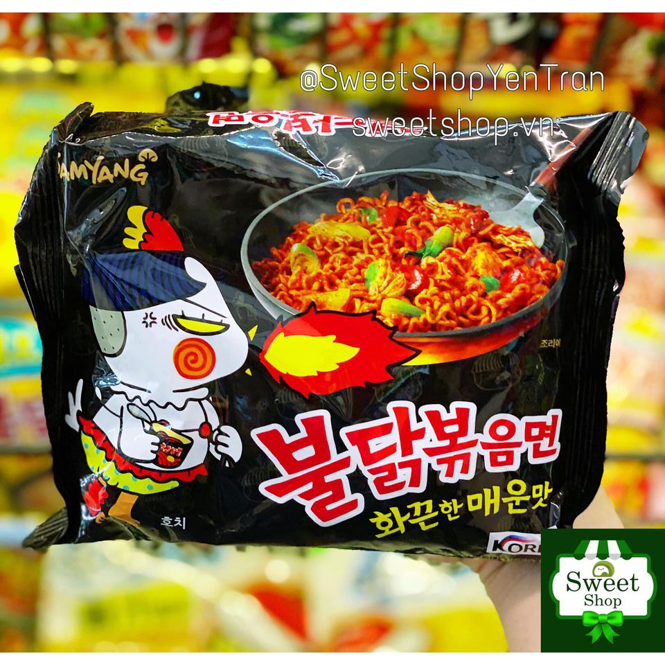 Mì khô cay đen samyang HQ