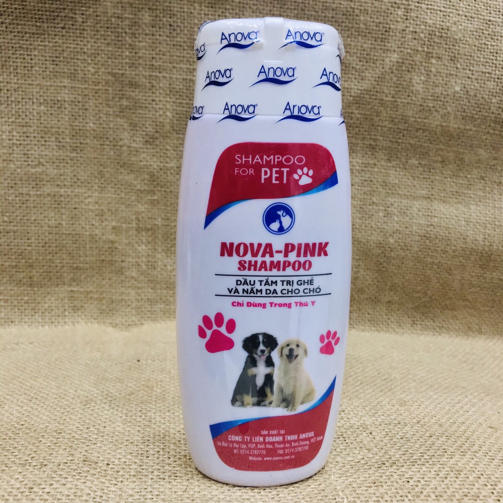 Sữa Tắm Nova Pink 150ml- Hỗ Trợ Tri Ghẻ & Nấm Da Trên Chó