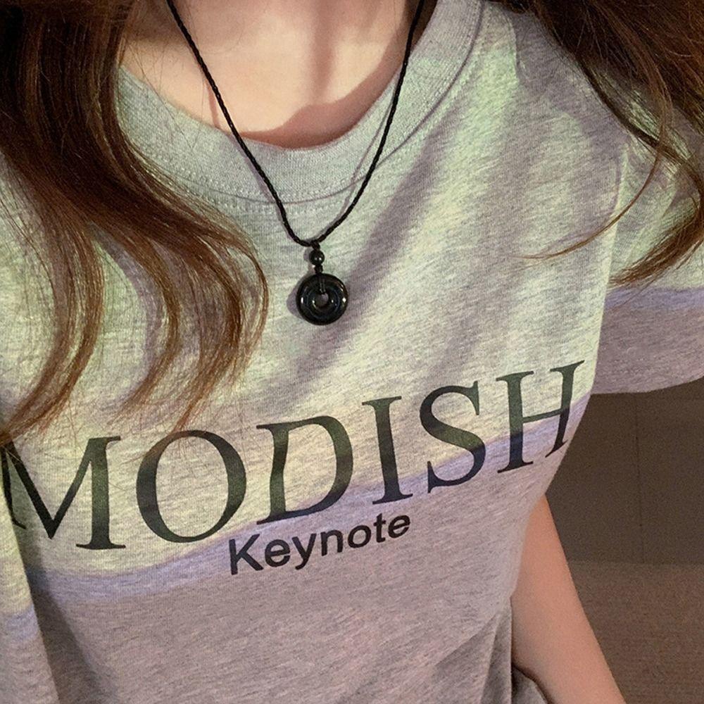 Vanes1 Vòng cổ Mặt Hình Cô Gái PingAn Đơn Giản Cá Tính Làm Quà Tặng Cho Bạn Gái