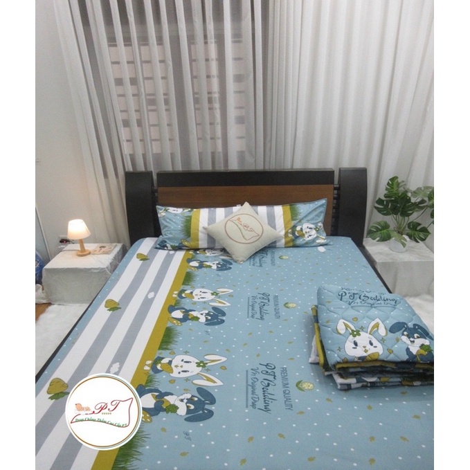 Ga chống thấm PT 100% cotton thỏ cam