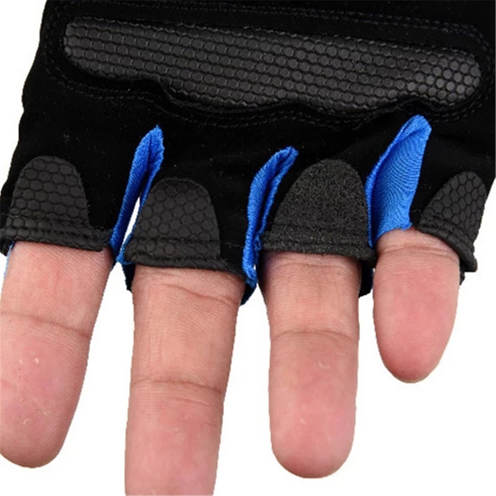 Găng Tay Thể Thao Hở Ngón Thoáng Khí Chống Trượt Nhiều Màu Sắc