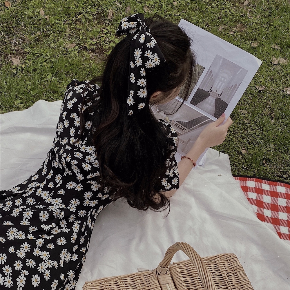 Dây Buộc Tóc Hình Hoa Cúc Xinh Xắn Dành Cho Nữ