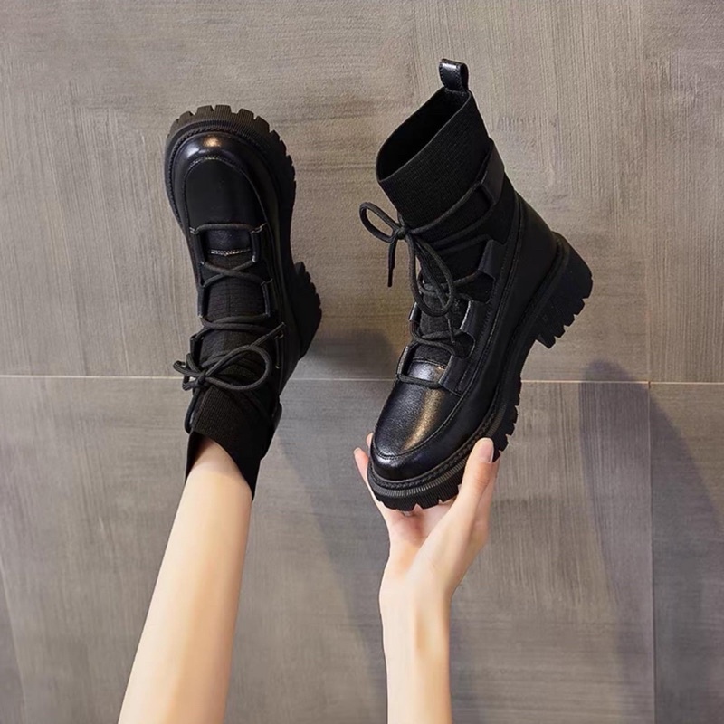 BỐT CỔ CHUN ÔM CHÂN DA MỀM ĐẾ CAO 3cm