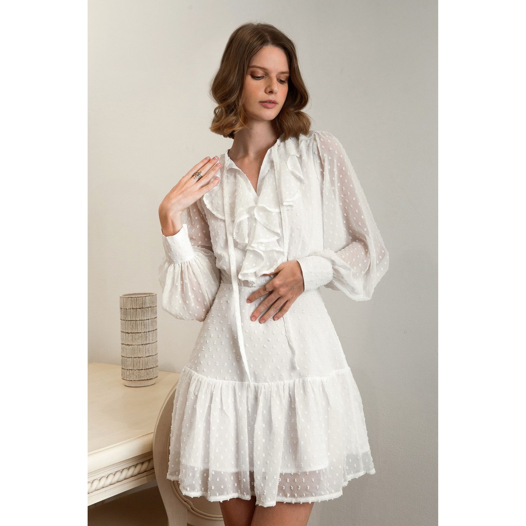 Đầm Kiểu Nữ Bèo Ngực Ba Màu EDINI - D1372 | BigBuy360 - bigbuy360.vn